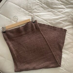 Free People Brown Knit Bodycon Skirt